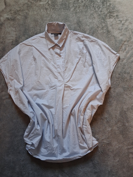 French Connection Tops - Frech Connection Light Blue Short-Sleeve  Shirt Boxy Oversized Medium